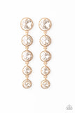 Drippin In Starlight - Gold Paparazzi Earrings