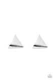 Die TRI-ing - Silver Paparazzi Earrings