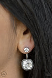 Celebrity Cache - Black Paparazzi Double-Sided Earrings