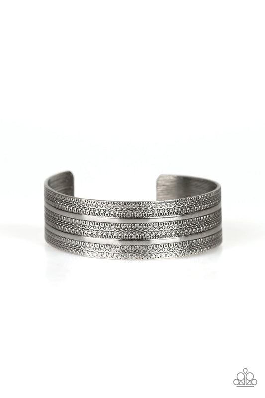 Patterned Plains - Silver Paparazzi Bracelet