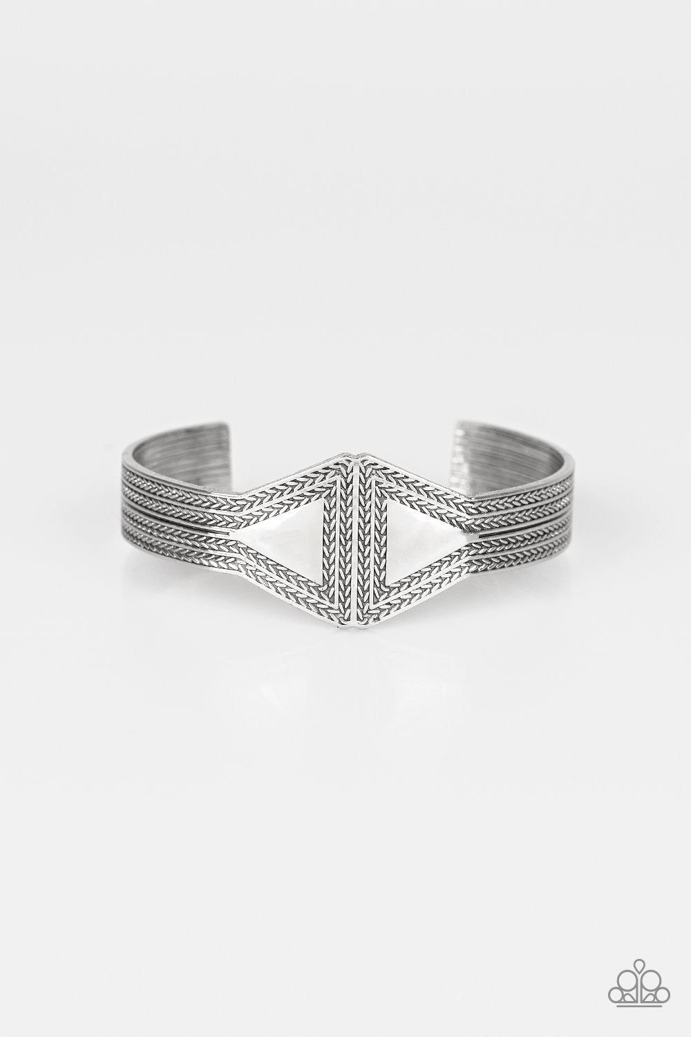 Zen Den Silver Paparazzi Bracelet