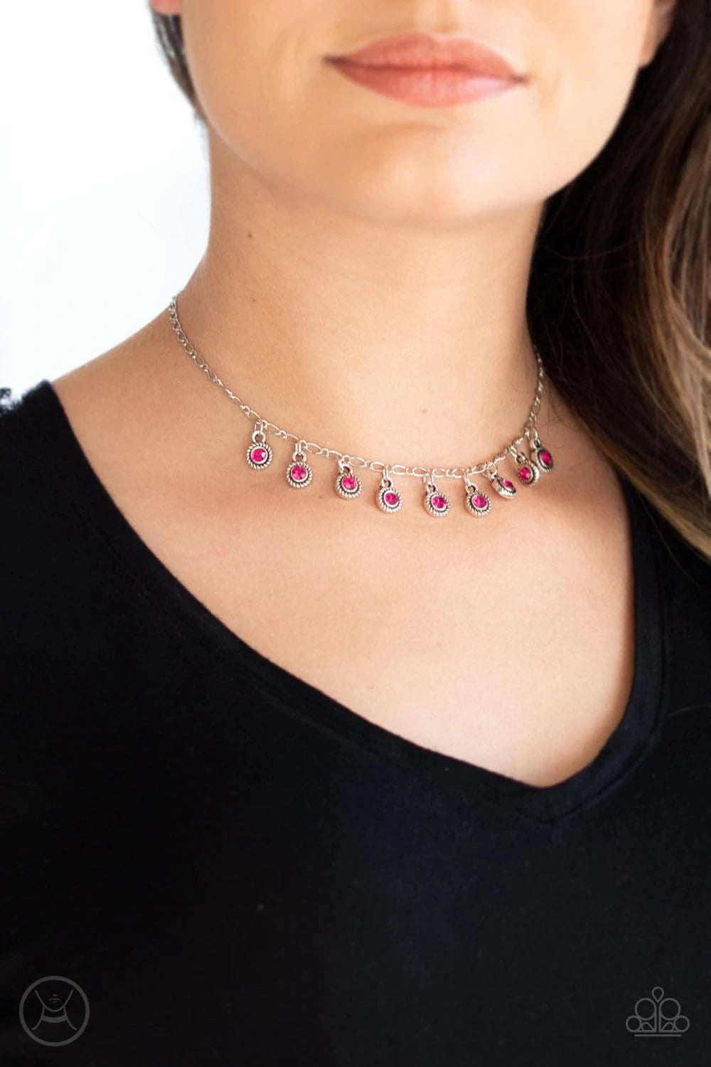 Popstar Party - Pink Paparazzi Choker Necklace