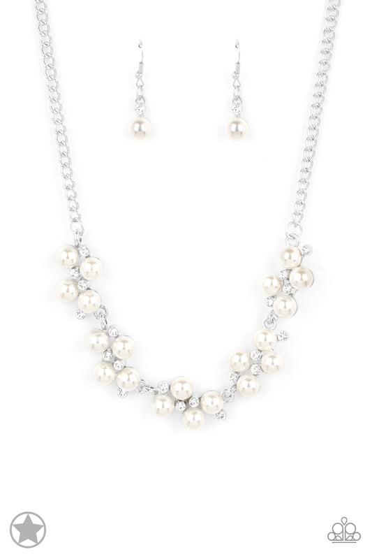 Love Story White Paparazzi Blockbuster Necklace