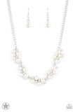 Love Story White Paparazzi Blockbuster Necklace
