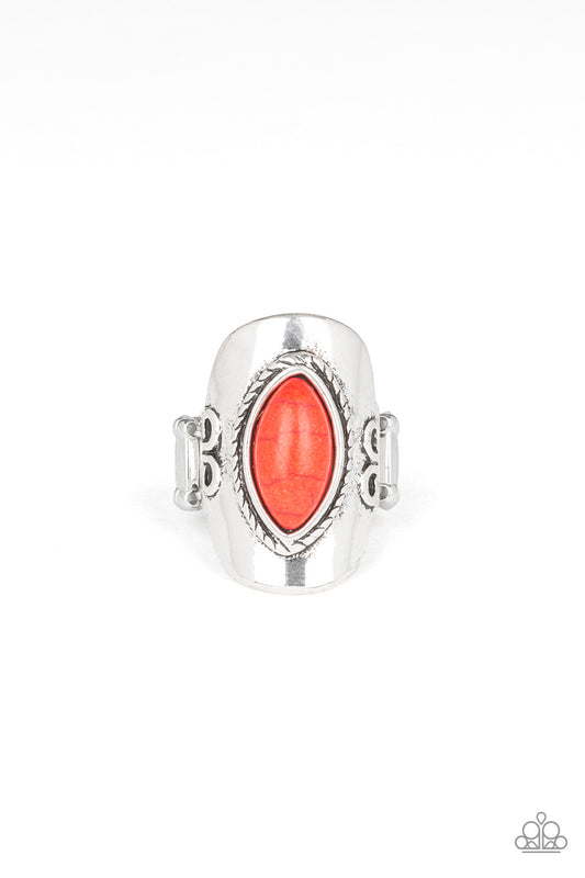 PLAIN Ride - Red Paparazzi Ring