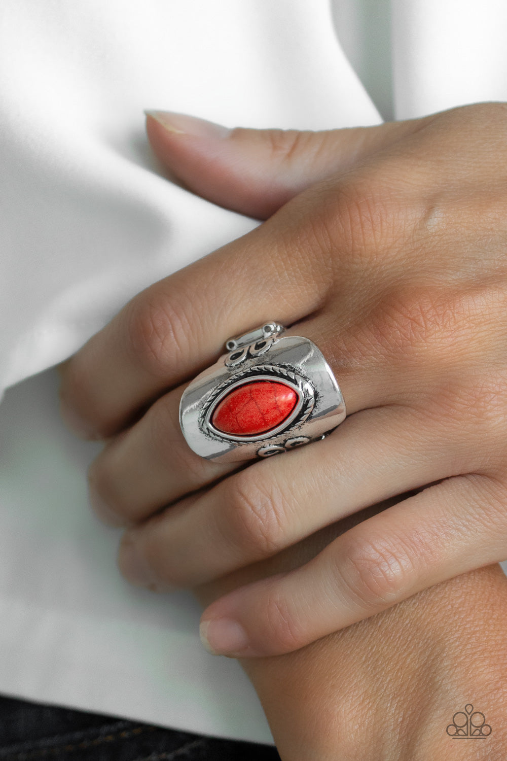 PLAIN Ride - Red Paparazzi Ring
