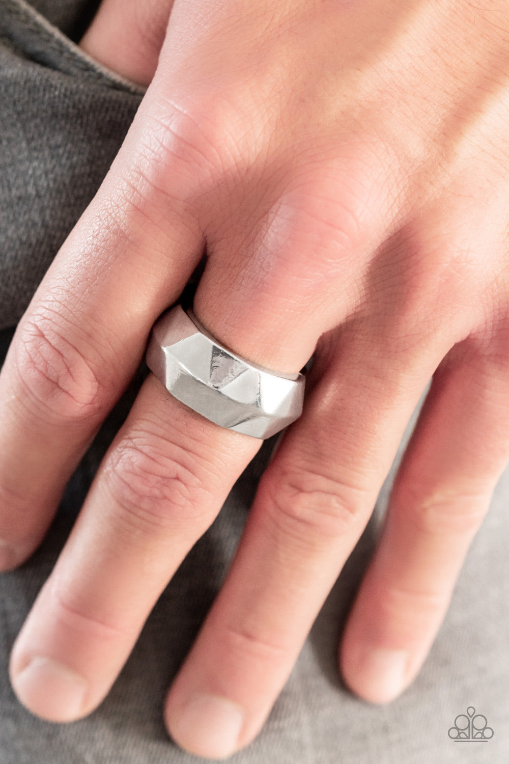 Industrial Mechanic - Silver Paparazzi Urban Ring