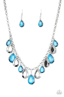 CLIQUE-bait - Blue Paparazzi Necklace