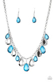 CLIQUE-bait - Blue Paparazzi Necklace