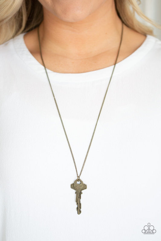 The Keynoter Brass Paparazzi Necklace