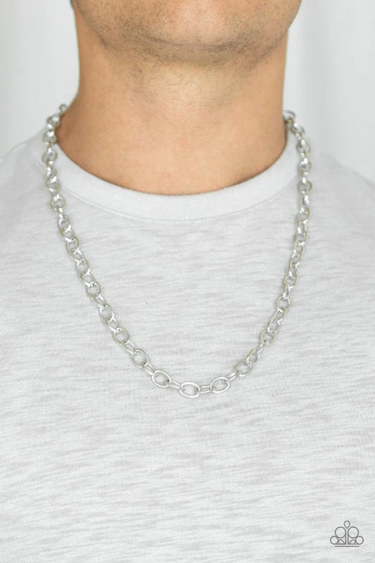 Courtside Seats Silver Paparazzi Urban Necklace
