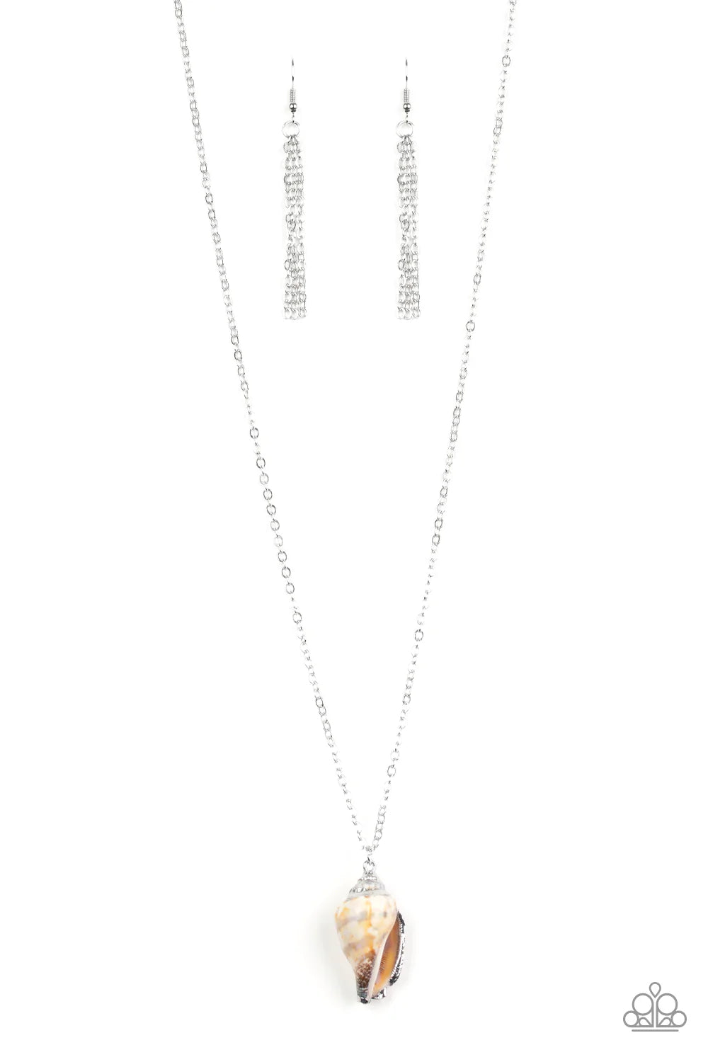 Braking Out Of My Shell - Silver Paparazzi Necklace