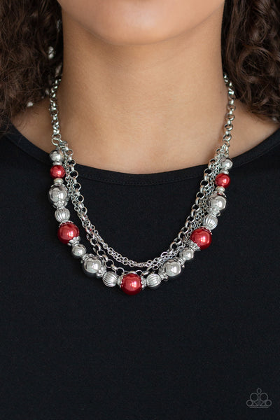 5th Avenue Romance - Red Paparazzi Necklace