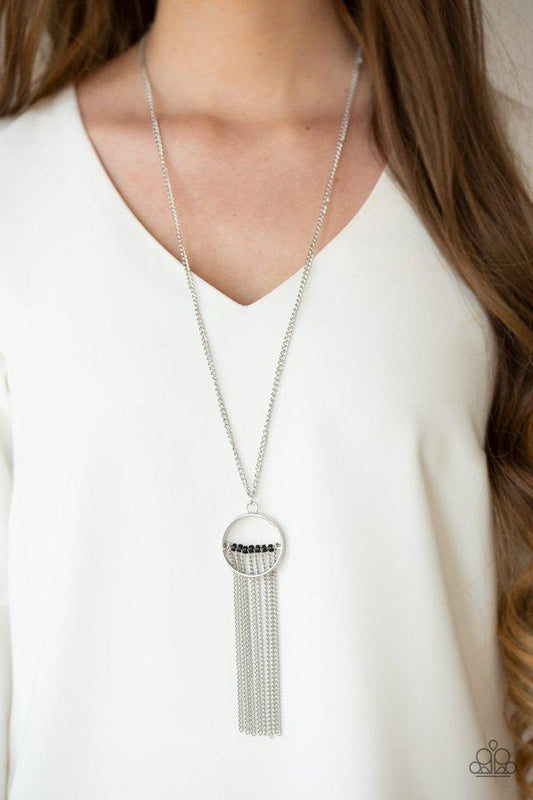 Terra Tassel - Black Paparazzi Necklace
