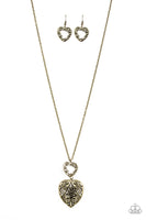 Garden Lovers - Brass Paparazzi Necklace