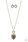 Garden Lovers - Brass Paparazzi Necklace