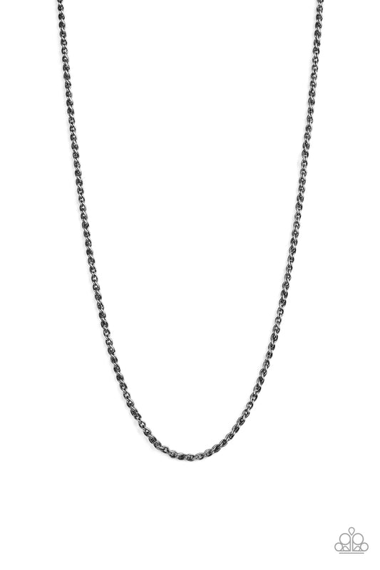 Jump Street - Black Paparazzi Urban Necklace