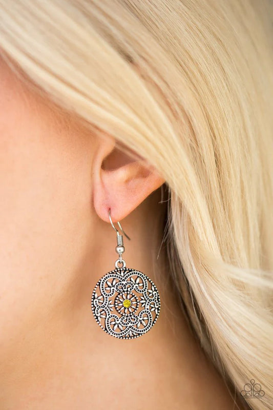 Rochester Royale Yellow Paparazzi Earrings