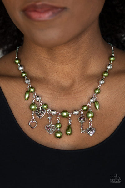 Renaissance Romance - Green Paparazzi Necklace