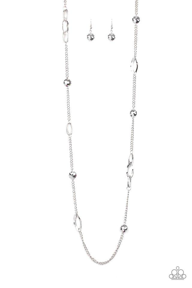 Duchess Dazzle Silver Paparazzi Necklace