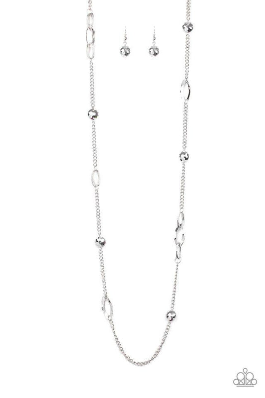 Duchess Dazzle Silver Paparazzi Necklace