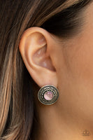 Fine Flora - Pink Paparazzi Earrings