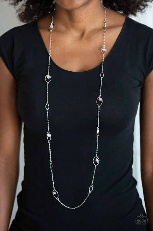 Rocky Razzle - Pink Paparazzi Necklace
