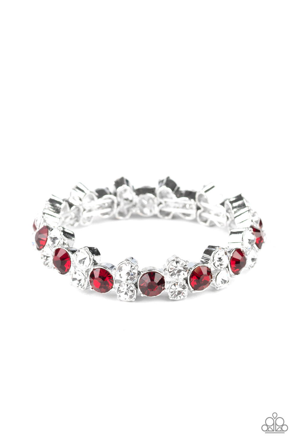 Here Comes The BRIBE - Red Paparazzi Stretch Bracelet