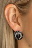 Floral Flamboyance - Black Paparazzi Earrings