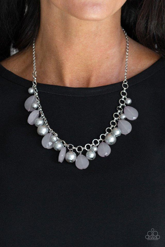Pacific Posh - Silver Paparazzi Necklace