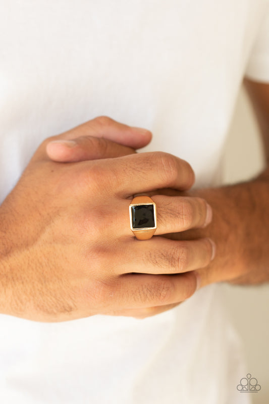 Fresh Start - Gold Paparazzi Ring