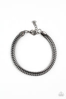 One-Two Knockout - Black Paparazzi Urban Bracelet