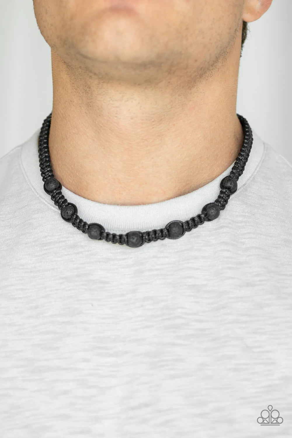 Rock Art Black Paparazzi Urban Necklace