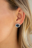Floral Glow - Blue Paparazzi Earrings