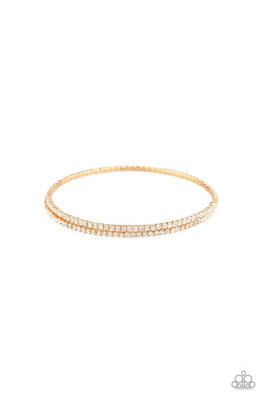 Sleek Sparkle Gold Paparazzi Bracelet