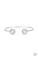 Instant Illumination - White Paparazzi Cuff Bracelet