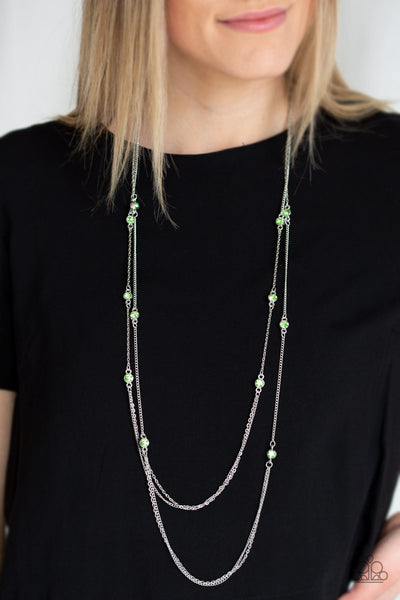 Sparkle Of The Day - Green Paparazzi Necklace