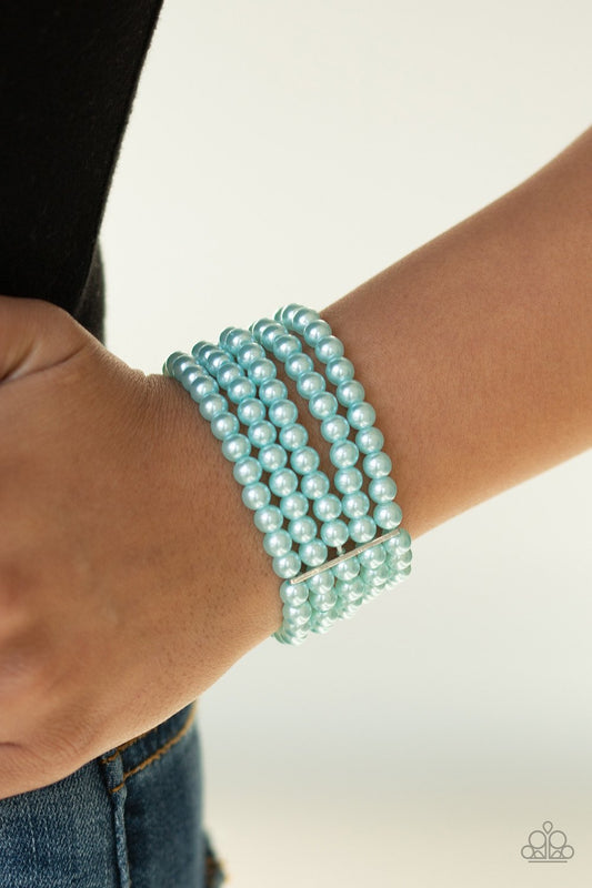 Pearl Bliss - Blue Paparazzi Bracelet