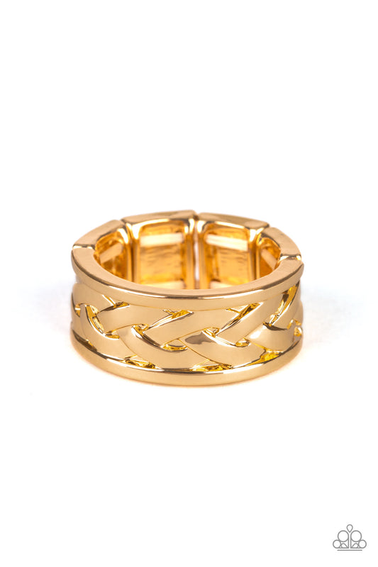 Game Over - Gold Paparazzi Urban Ring