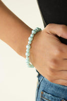 Powder and Pearls Blue Paparazzi Bracelet