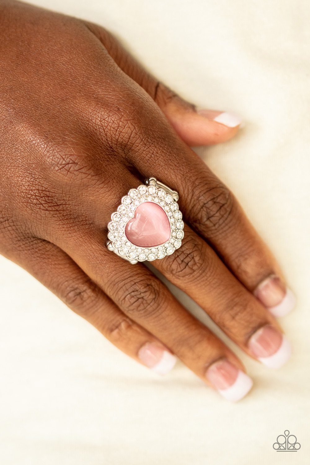 Lovely Luster Pink Paparazzi Rings