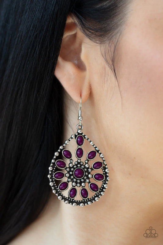 Free To Roam Purple Paparazzi Earrings