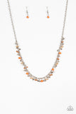 Paparazzi Sailing The Seven Seas –  Orange Necklace