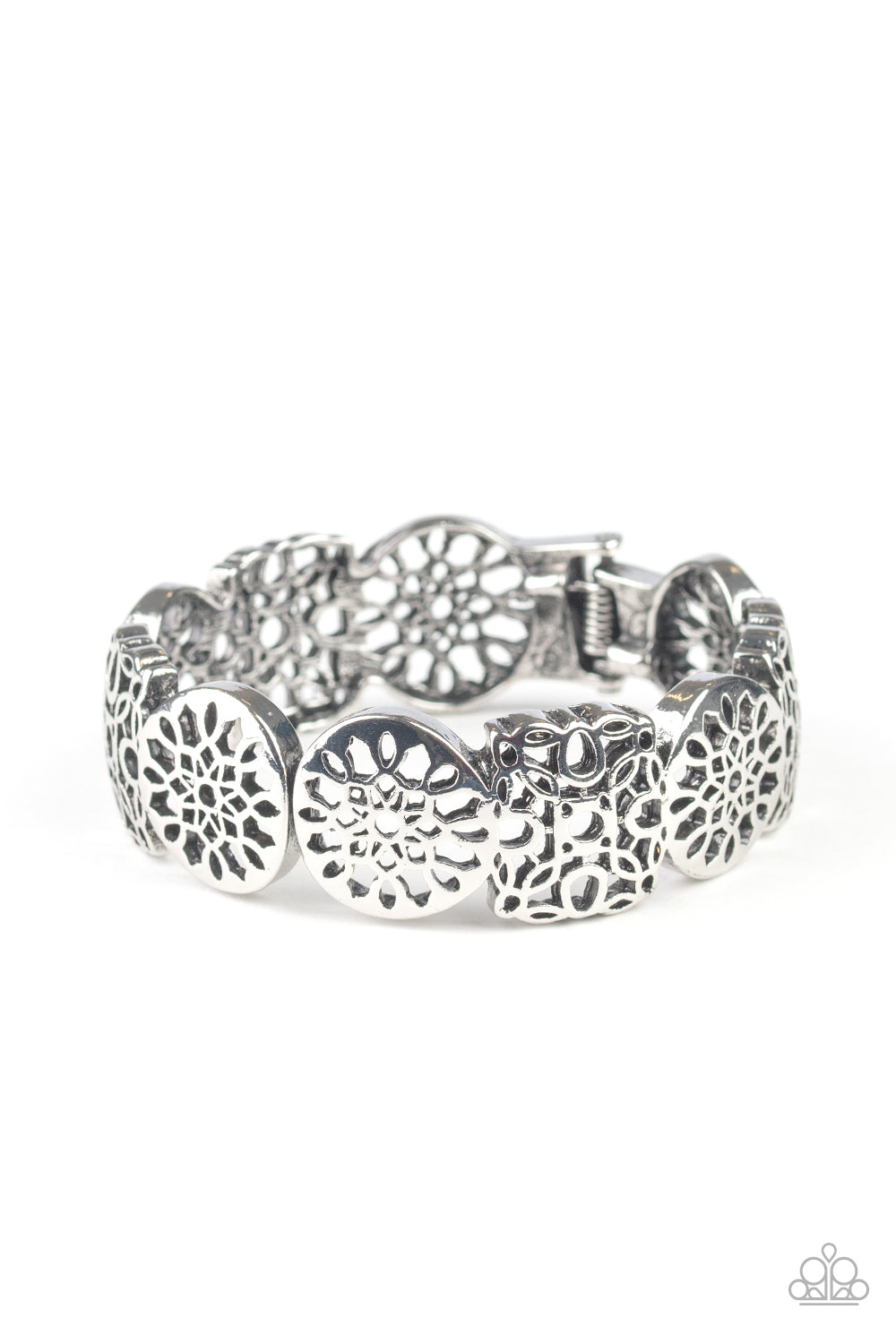 Mandala Mixer - Silver Paparazzi Bracelet