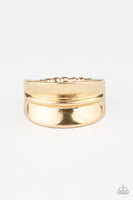 Band Together - Gold Paparazzi Ring