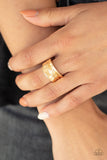 Band Together - Gold Paparazzi Ring