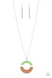 Sail Into The Sunset - Green Paparazzi Necklace