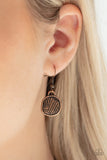 Metallic Patchwork - Copper Paparazzi Necklace