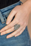 Shocking Sparkle - Silver Paparazzi Ring