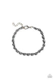 Paparazzi Last Lap - Black - Double Rope Chain - Men's Collection Bracelet
